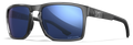 Gloss Crystal Grey/CAPTIVATE™ Polarized Blue Mirror