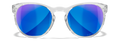 Gloss Crystal Light Sapphire Blue/CAPTIVATE™ Polarized Blue Mirror