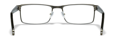 [Matte Silver with Black Temples/Clear]