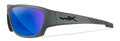Matte Grey/CAPTIVATE™ Polarized Blue Mirror