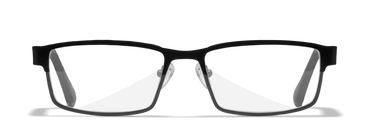 [Matte Black with Gunmetal Temples/Clear]