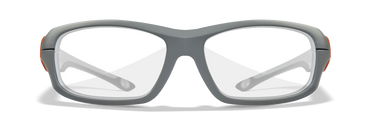 [Matte Grey with Gloss Orange Frame/Clear]