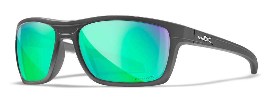 [Matte Graphite/CAPTIVATE™ Polarized Green Mirror]