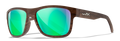 Matte Woodgrain/CAPTIVATE™ Polarized Green Mirror
