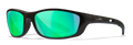 Gloss Black/CAPTIVATE™ Polarized Green Mirror