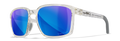 Gloss Clear Crystal/CAPTIVATE™ Polarized Blue Mirror