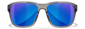 Gloss Crystal Dark Grey/CAPTIVATE™ Polarized Blue Mirror