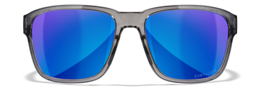 [Gloss Crystal Dark Grey/CAPTIVATE™ Polarized Blue Mirror]