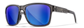 Gloss Crystal Dark Grey/CAPTIVATE™ Polarized Blue Mirror