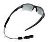 Luxe Performance Eyewear Cable Strap Grey & Black 14"