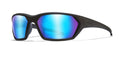 Matte Black / Polarized Blue Mirror