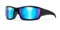 Gloss Black / Polarized Blue Mirror