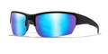 Matte Black / Polarized Blue Mirror