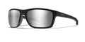 Matte Black / Polarized Grey Silver Flash