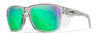 [Gloss Crystal Light Grey - Captivate Polarized Green Mirror]