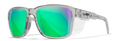 Gloss Crystal Light Grey - Captivate Polarized Green Mirror