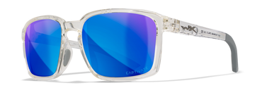 [Gloss Clear Crystal Frame - Captivate Polarized Blue Mirror]