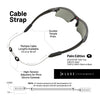 Luxe Performance Eyewear Cable Strap Palm Tree 16"