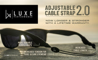 Luxe Performance Eyewear Cable Strap 16"