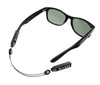 Luxe Performance Eyewear Cable Strap Black & White 14"