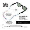 Luxe Performance Eyewear Cable Strap USA 16"