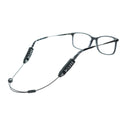 Luxe Performance Eyewear Cable Strap Black & White 14"