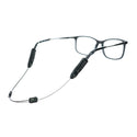 Luxe Performance Eyewear Cable Strap Grey & Black 16"