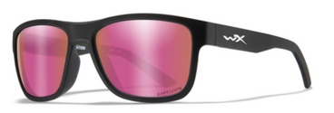 [Matte Black - Captivate Polarized Rose Gold Mirror]