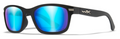 Matte Black - Captivate Polarized Blue Mirror