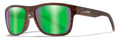 Matte Woodgrain - Captivate Polarized Green Mirror