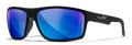 Matte Black / Polarized Blue Mirror