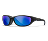 [Gloss Black - Blue Polarized Mirror]