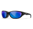 Gloss Black - Blue Polarized Mirror