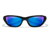 [Gloss Black - Blue Polarized Mirror]