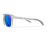 Gloss Clear Crystal Frame - Captivate Polarized Blue Mirror