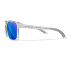 [Gloss Clear Crystal Frame - Captivate Polarized Blue Mirror]